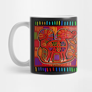 Kuna Indian Mola Baby Elephant Mug